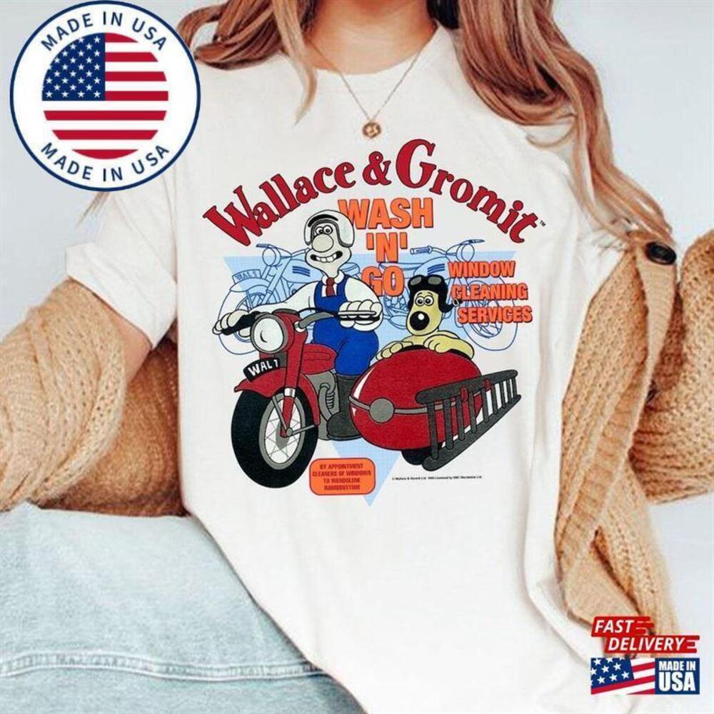 1989 Wallace And Gromit Washn Go T-Shirt Unisex